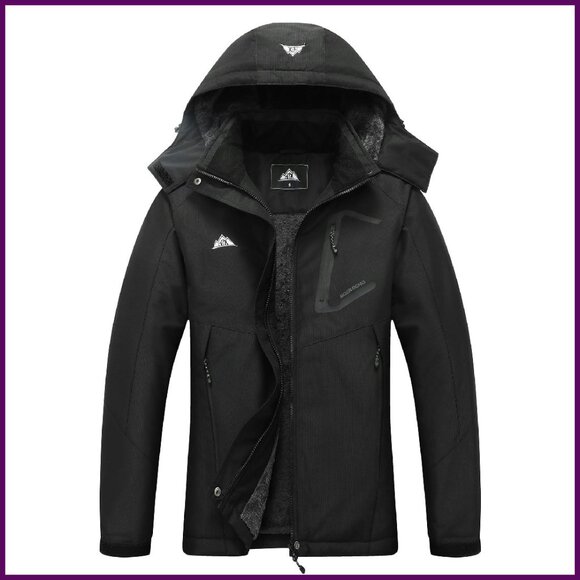Waterproof Ski Jacket Women's Winter Coat Hooded Snowboarding Warm